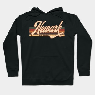 Newark Delaware Retro Vintage 70s 70s Design Hoodie